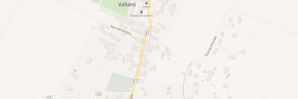 Plan du 2 Rue de la Vandée à Vallans