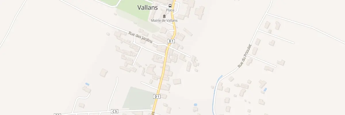 Plan du 2 Rue de la Vandée à Vallans