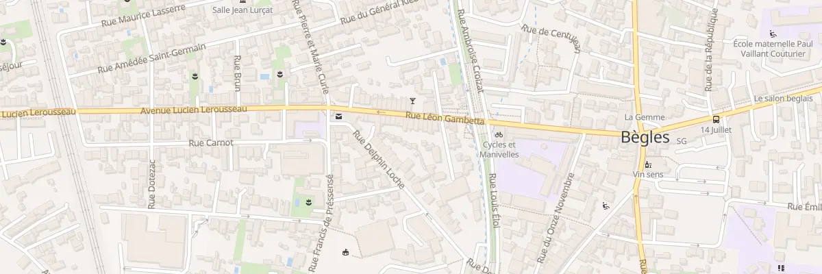 Plan du 48 Rue Léon Gambetta à Bègles