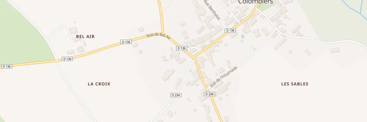 Plan du 1 Rue de Bel Air à Colombiers