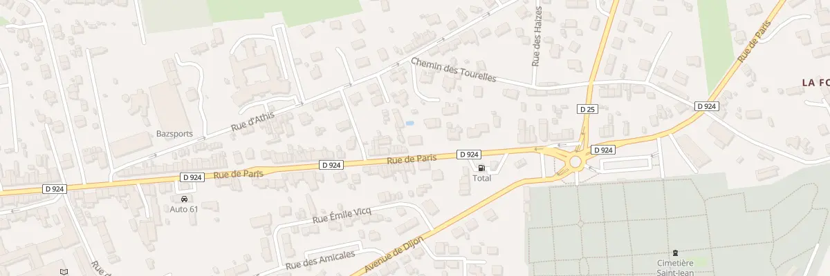 Plan du 287 Rue de Paris à Flers