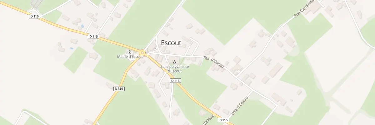 Plan du 10 Rue d’Ossau à Escout