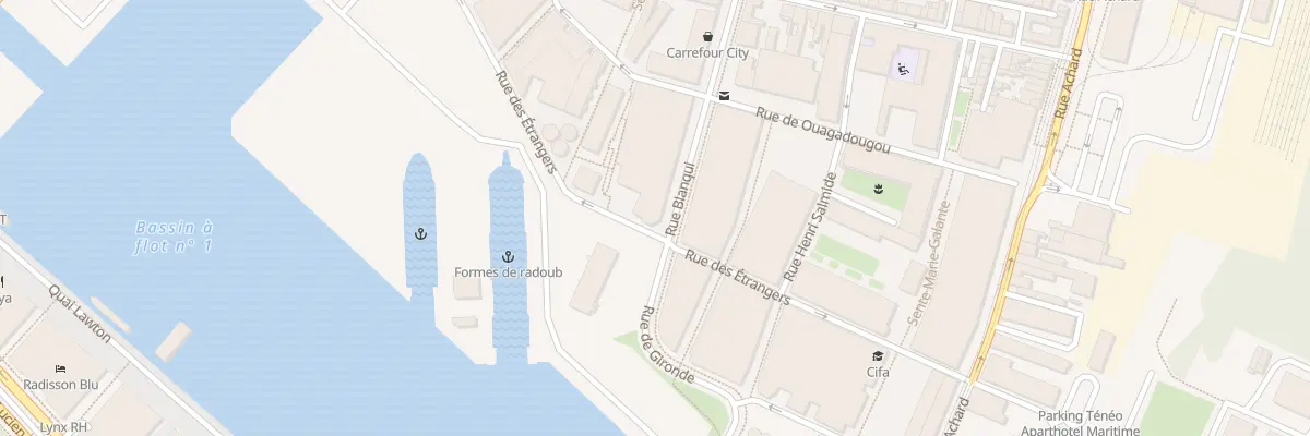 Plan du 5 Rue Blanqui à Bordeaux