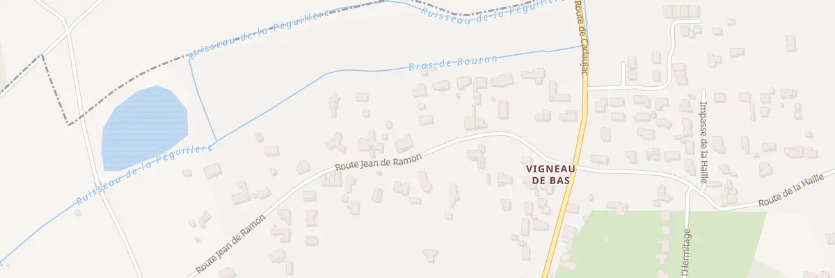 Plan du 11 Rte Jean de Ramon à Martillac