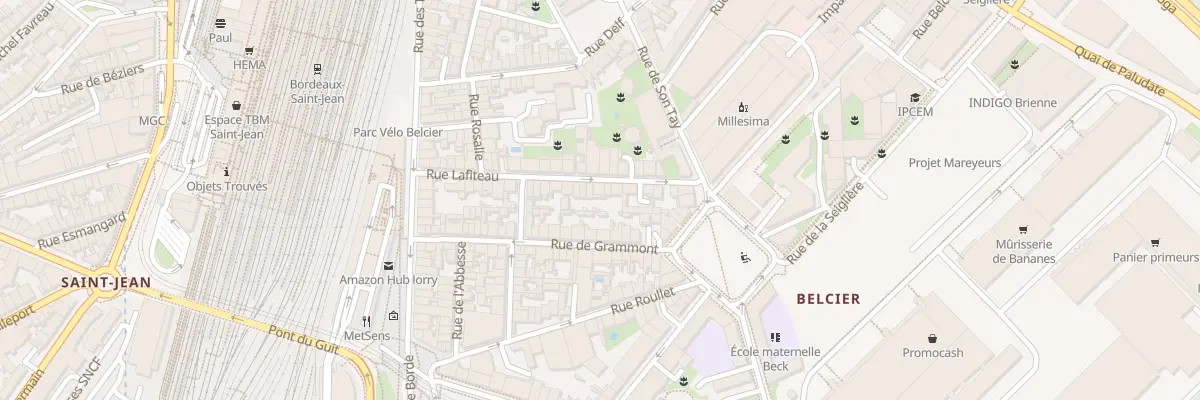 Plan du 35 Rue Lafiteau à Bordeaux