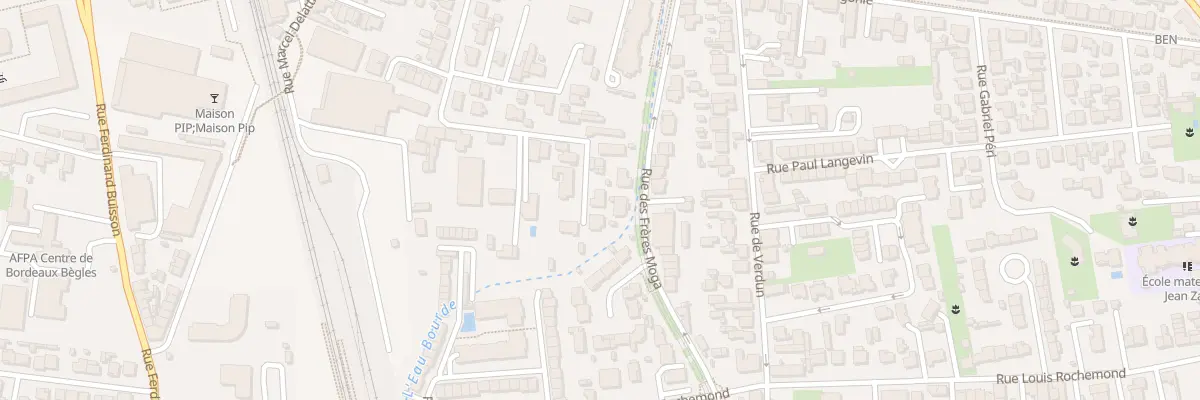 Plan du 71 Rue des Frères Moga à Bègles