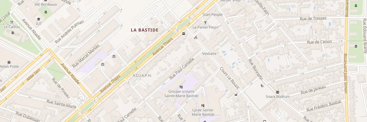 Plan du 100B Rue Paul Camelle à Bordeaux