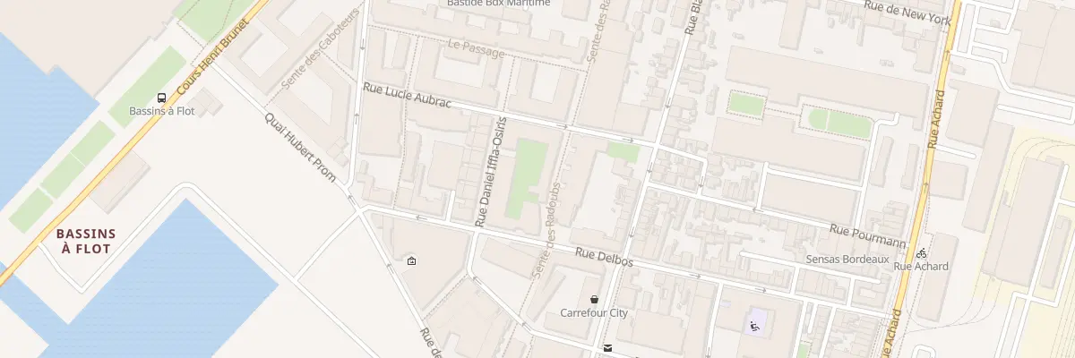 Plan du 10 Rue Lucie Aubrac à Bordeaux