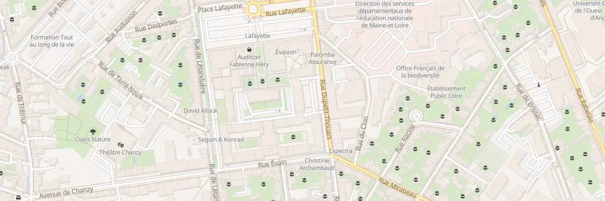 Plan du 20E Rue Dupetit Thouars à Angers