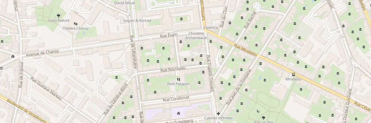 Plan du 12 Rue Rousseau à Angers