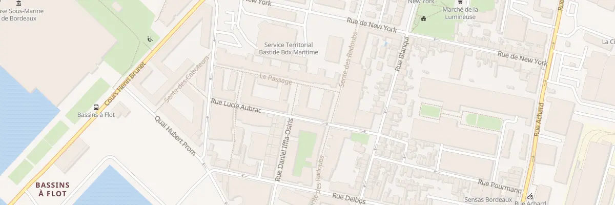 Plan du 19 Rue Lucie Aubrac à Bordeaux