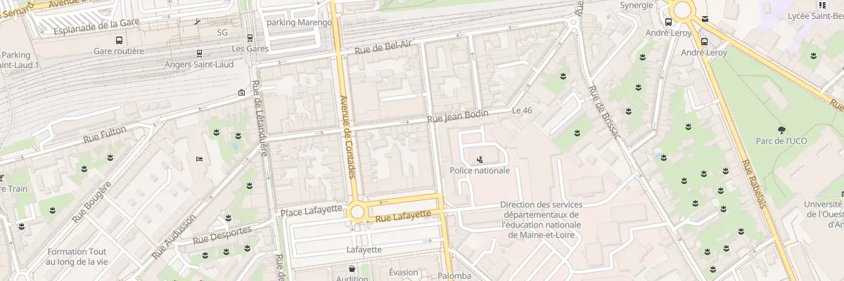 Plan du 16 Rue Dupetit Thouars à Angers