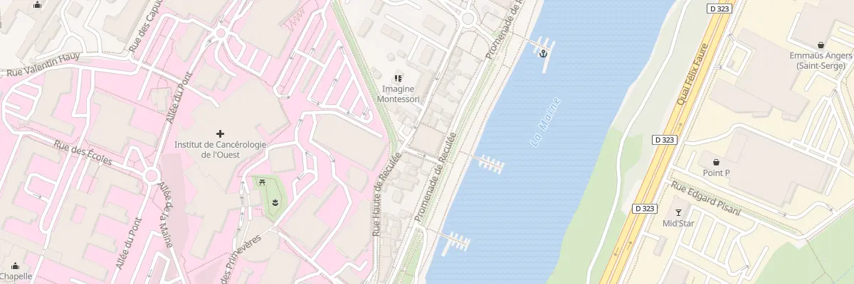 Plan du 105 Rue Hte de Reculee à Angers