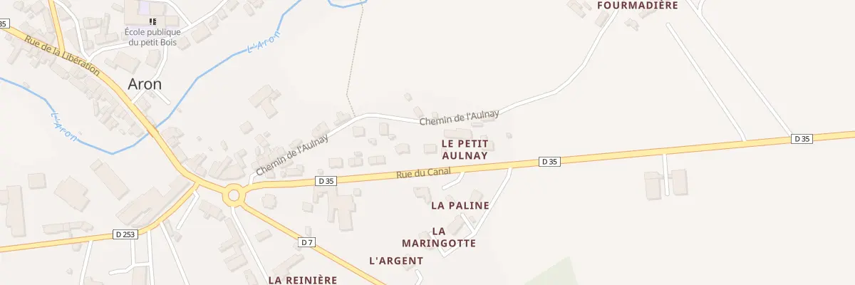 Plan du 13 Rue du Canal à Aron