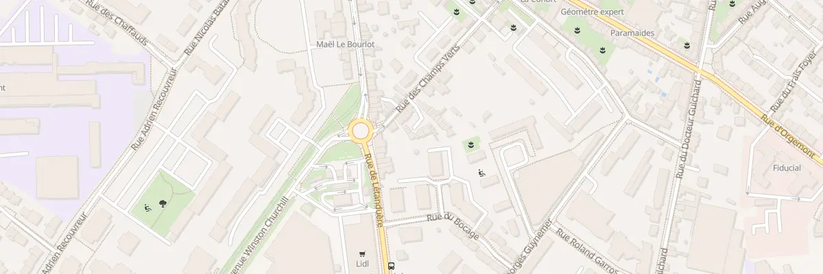 Plan du 29 Rue des Champs Verts à Angers