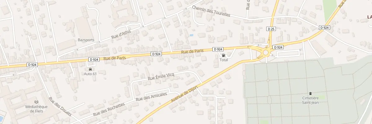 Plan du 242 Rue de Paris à Flers