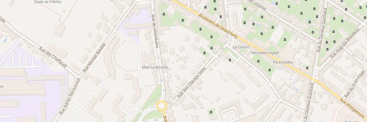 Plan du 20 Rue des Champs Verts à Angers