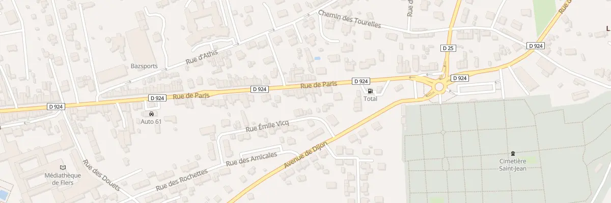 Plan du 240 Rue de Paris à Flers