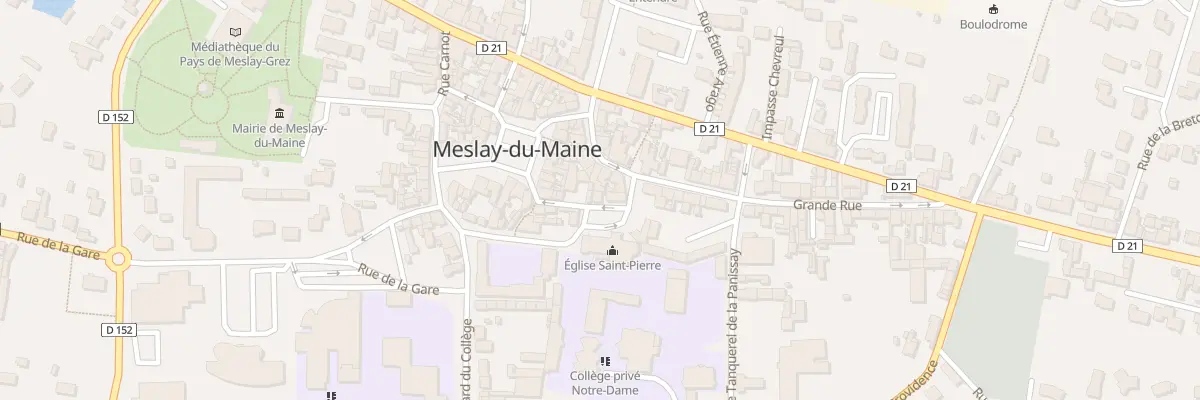 Plan du 8 Pl de l’Eglise à Meslay-du-Maine