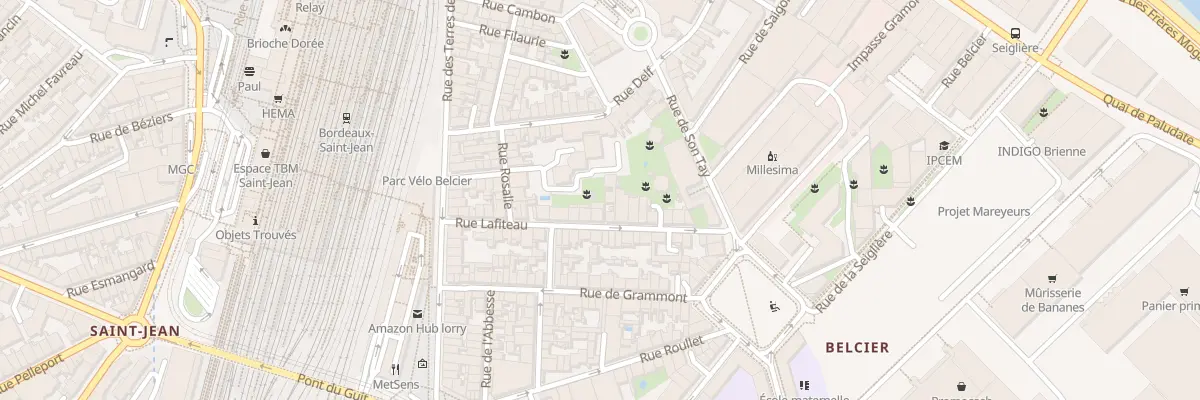 Plan du 24 Rue Lafiteau à Bordeaux