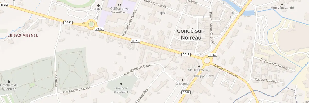 Plan du 25 Rue de Vire Conde sur Noireau à Condé-en-Normandie