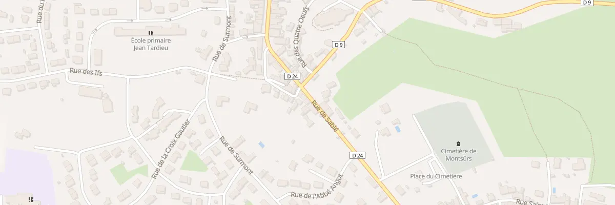 Plan du 114 Rue de Sable à Montsûrs