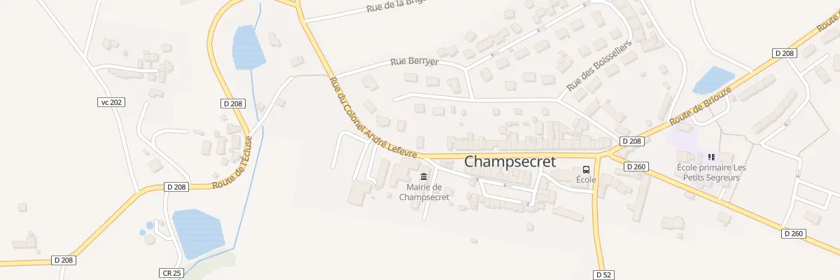 Plan du 50 Rue du Colonel Andre Lefevre à Champsecret