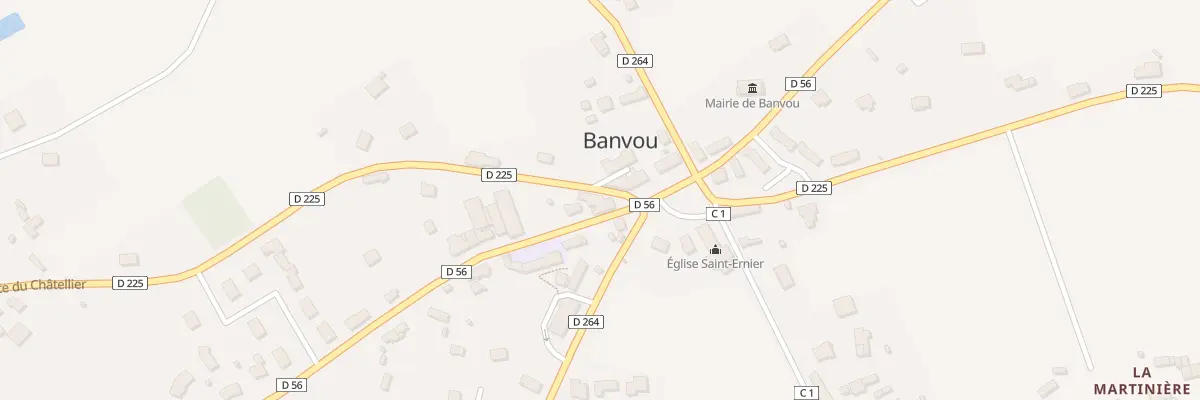 Plan du 1 Rte du Chatellier à Banvou