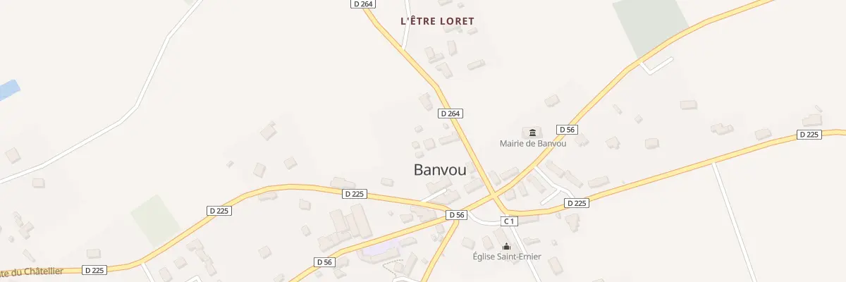 Plan du 86 Le Bourg à Banvou