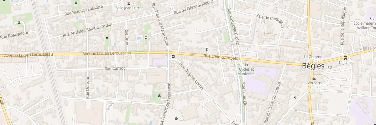 Plan du 62 Rue Léon Gambetta à Bègles