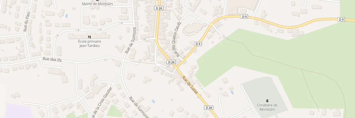 Plan du 1 Rue de Ste Suzanne à Montsûrs