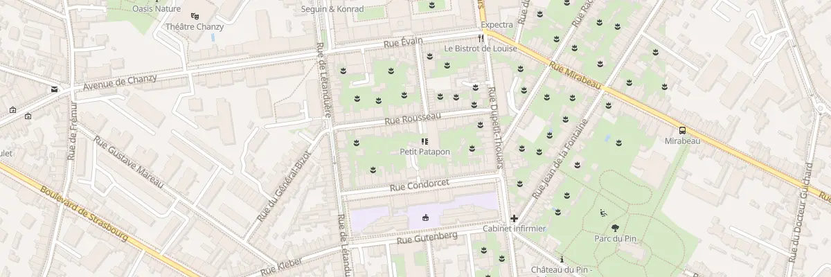 Plan du 15 Rue Rousseau à Angers
