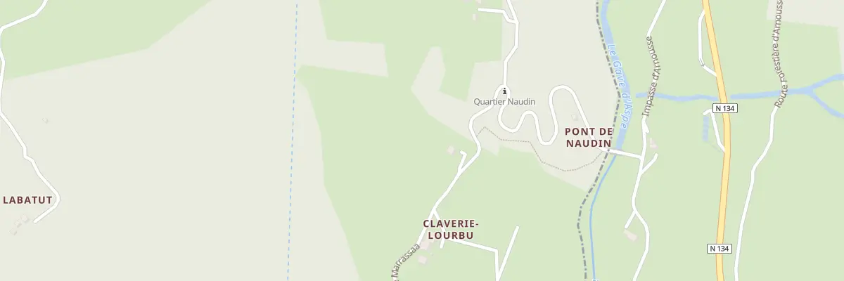 Plan du 5078 Lourbu à Borce