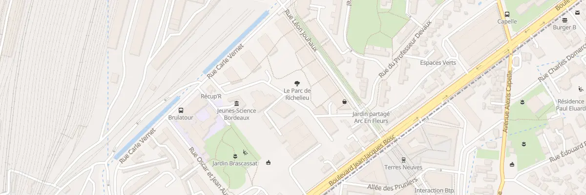 Plan du 222 Rue Carle Vernet à Bordeaux