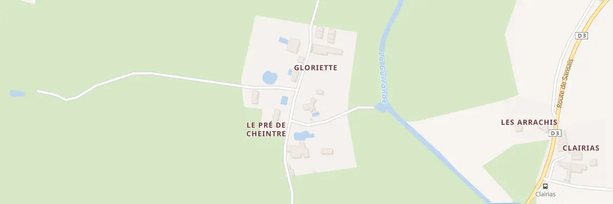 Plan du 64 Gloriette à Frontenay-Rohan-Rohan