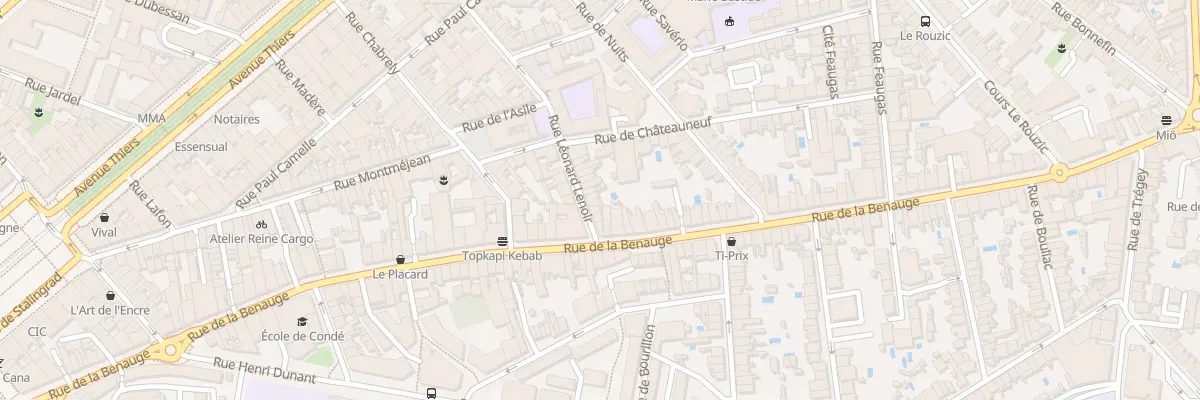 Plan du 36 Rue Léonard Lenoir à Bordeaux