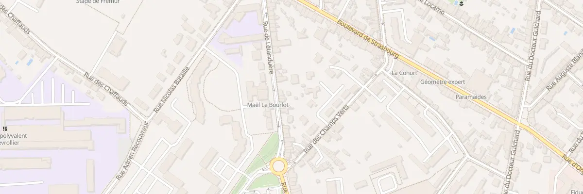 Plan du 123 Rue Letanduere à Angers
