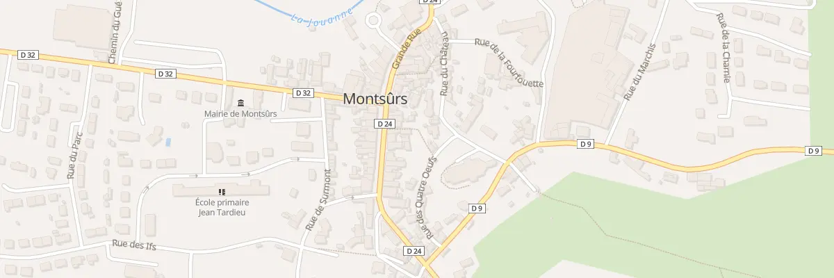 Plan du 49 Grande rue à Montsûrs