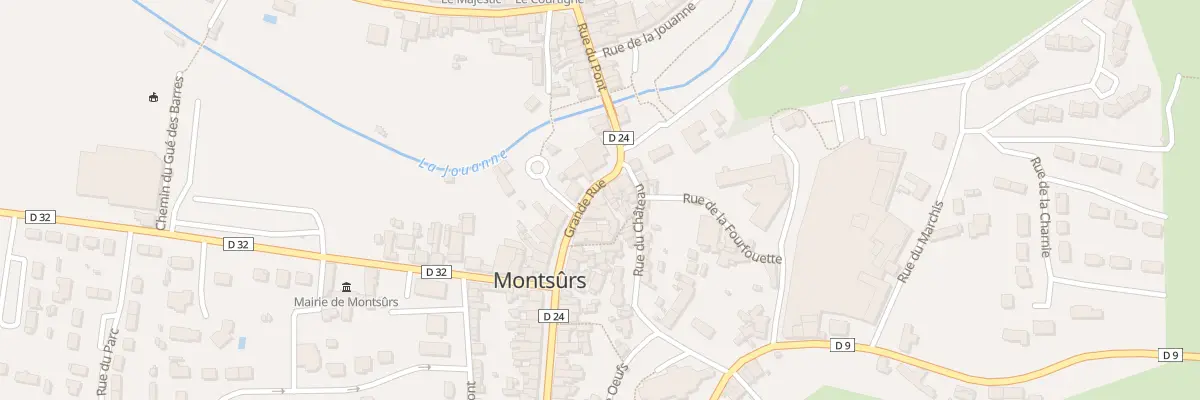 Plan du 13 Grande rue à Montsûrs