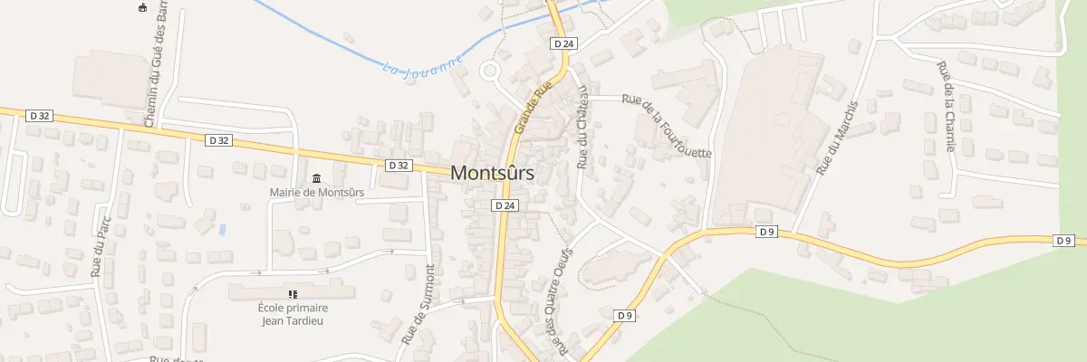 Plan du 43 Grande rue à Montsûrs