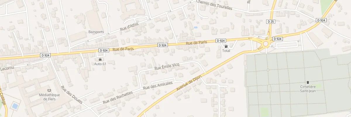 Plan du 230 Rue de Paris à Flers