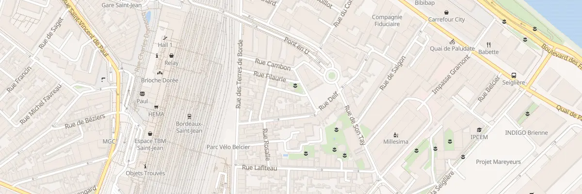 Plan du 11 Rue Comayrou à Bordeaux