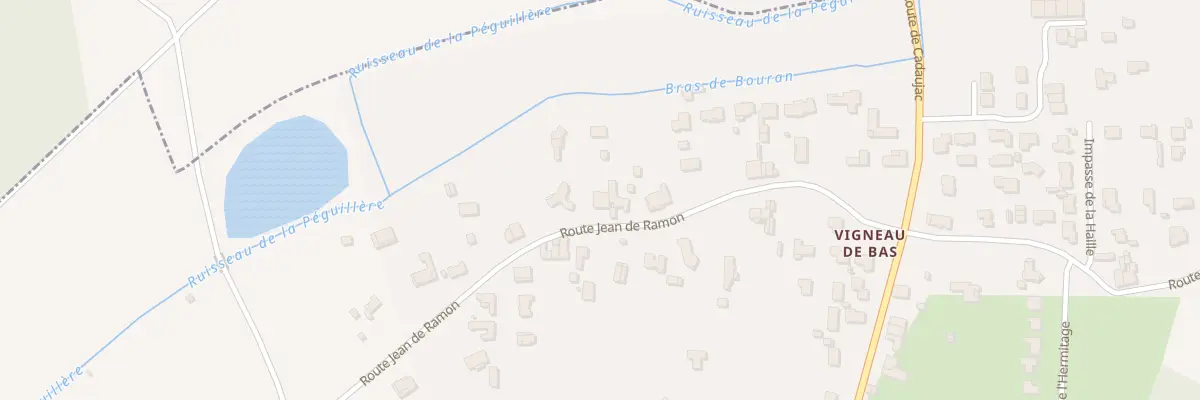 Plan du 19 Rte Jean de Ramon à Martillac