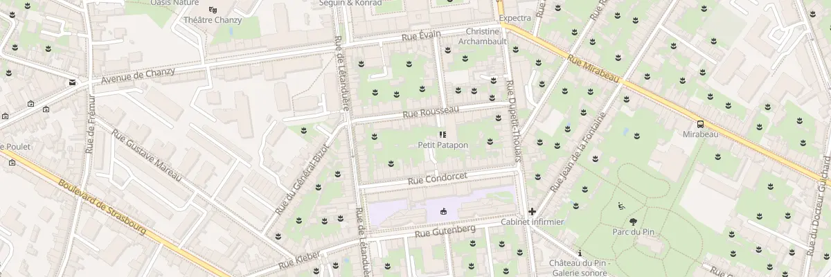 Plan du 21 Rue Rousseau à Angers
