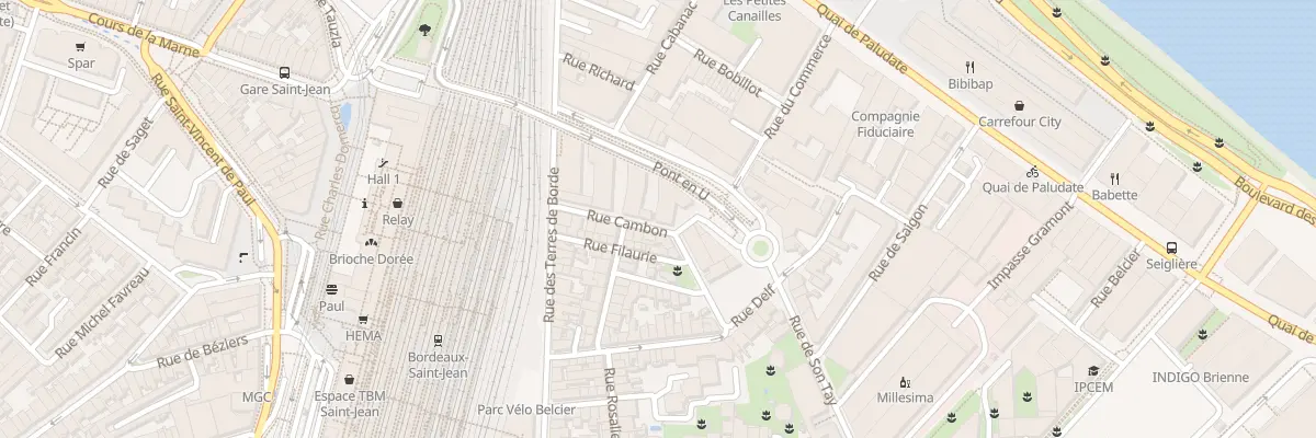 Plan du 18B Rue Cambon à Bordeaux