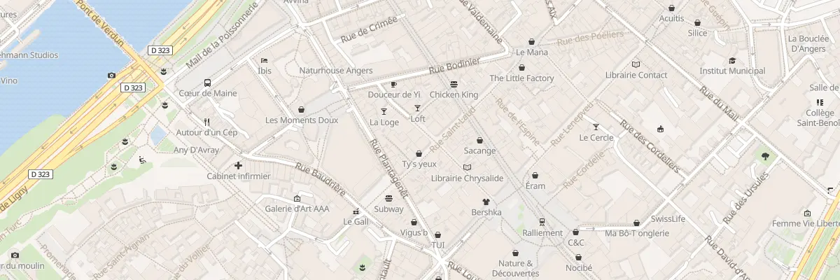 Plan du 40 Rue Saint-Laud à Angers
