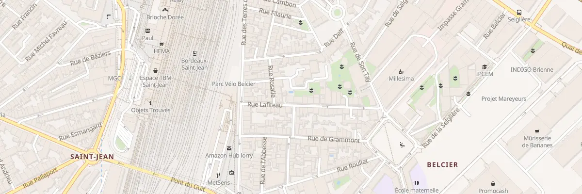 Plan du 16 Rue Lafiteau à Bordeaux