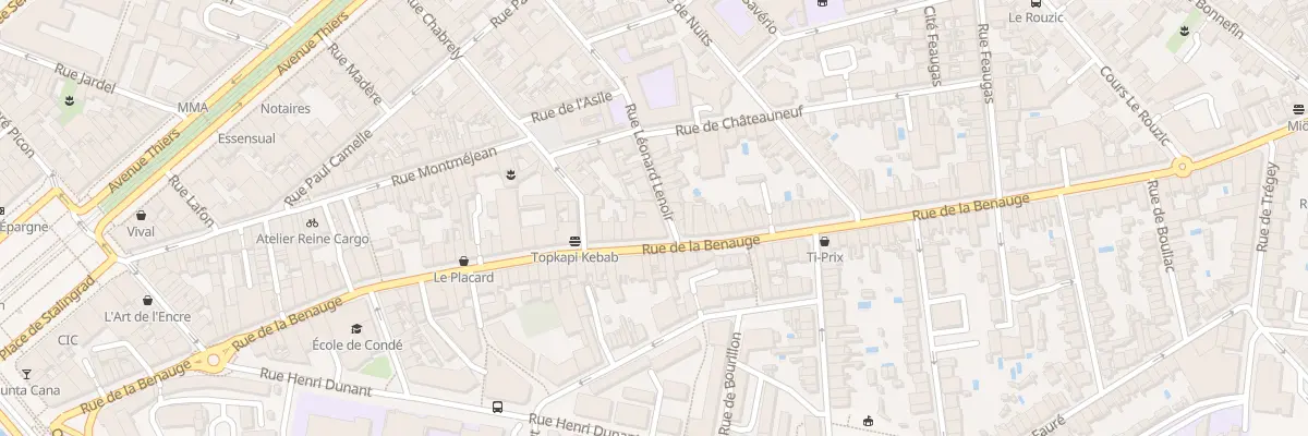 Plan du 33 Rue Léonard Lenoir à Bordeaux