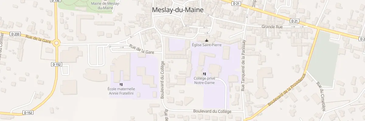 Plan du 13 Bd du Collège à Meslay-du-Maine