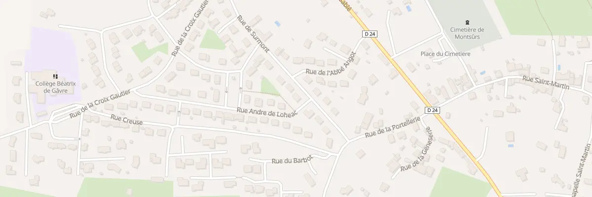 Plan du 442 Rue de Surmont à Montsûrs